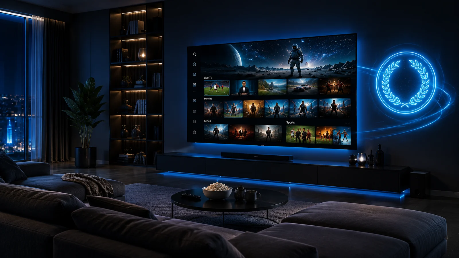 Household streaming IPTV on three screens at once with Multi-Screen plan