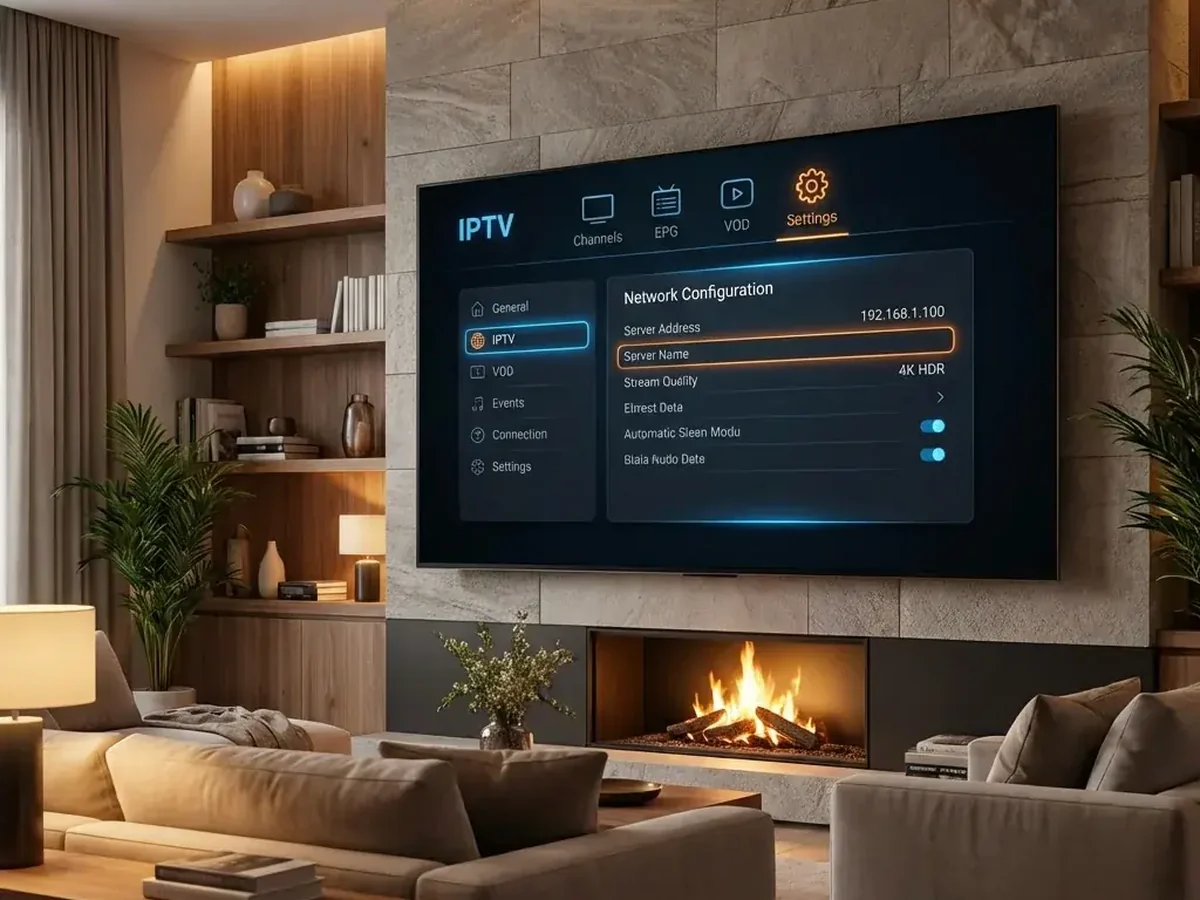 Family streaming crisp 4K live TV through Watchit IPTV at home